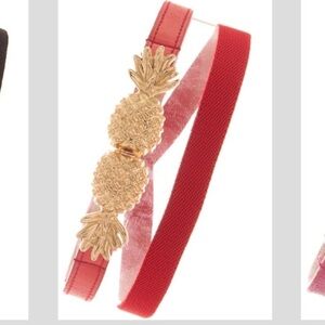 coral pineapple belt